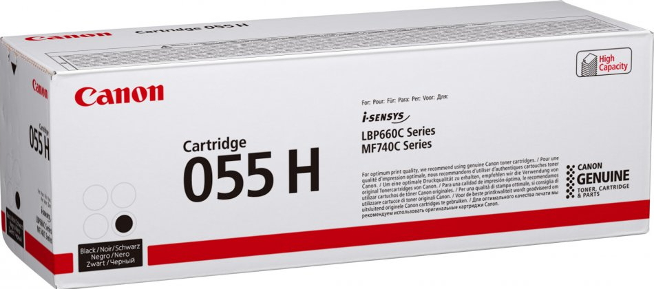 ORIGINAL Canon toner nero 055hbk 3020C004 ~7600 Seiten