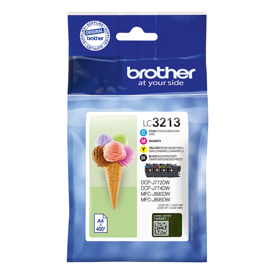 Brother LC3213VALDR ink cartridge 4 pc(s) Original High (XL) Yield Black, Cyan, Magenta, Yellow
