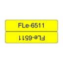 Brother FLE-6511 label-making tape Black on yellow