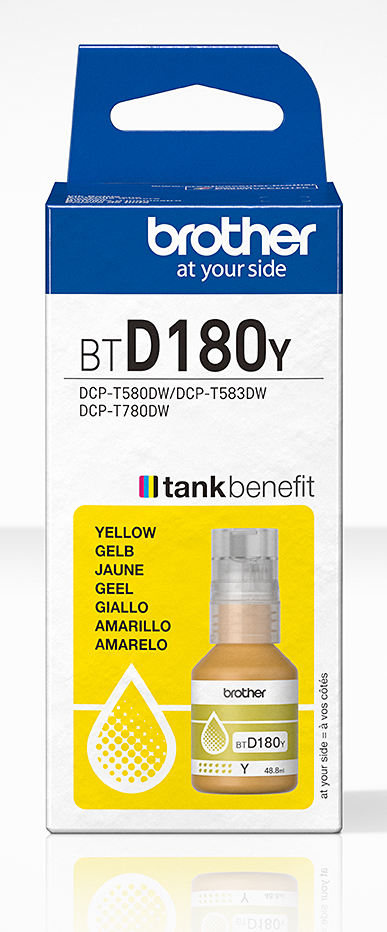 ORIGINAL Brother Cartuccia d'inchiostro giallo BTD180Y BTD-180Y ~5000 Seiten 48,8ml