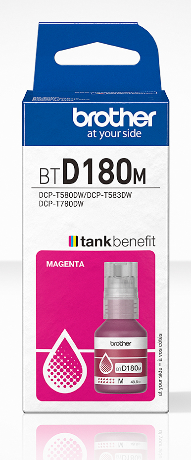 ORIGINAL Brother Cartuccia d'inchiostro magenta BTD180M BTD-180M ~5000 Seiten 48,8ml