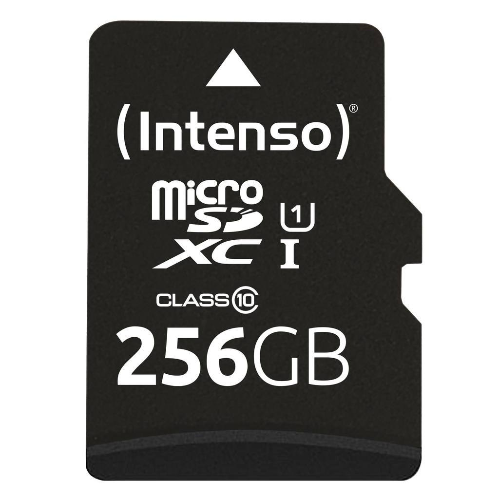Micro SDHC/SD 256GB Intenso Performance 1 Adapter Class 10  3424492