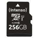 Micro SDHC/SD 256GB Intenso Performance 1 Adapter Class 10  3424492