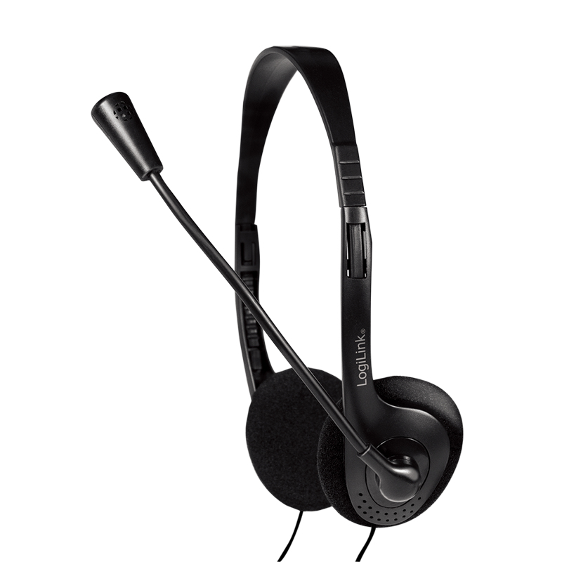 Headset LogiLink Stereo con microfono HS0052 - SPEDIZIONE IMMEDIATA
