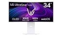 LG 34GX90SA-W computer monitor 86.4 cm (34") 3440 x 1440 pixels Wide Quad HD OLED White