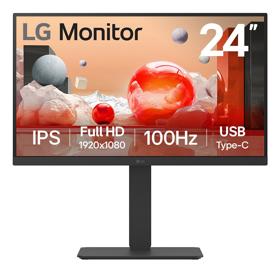 [24BA750-B] LG 24BA750-B computer monitor 60.5 cm (23.8") 1920 x 1080 pixels Full HD LCD Black