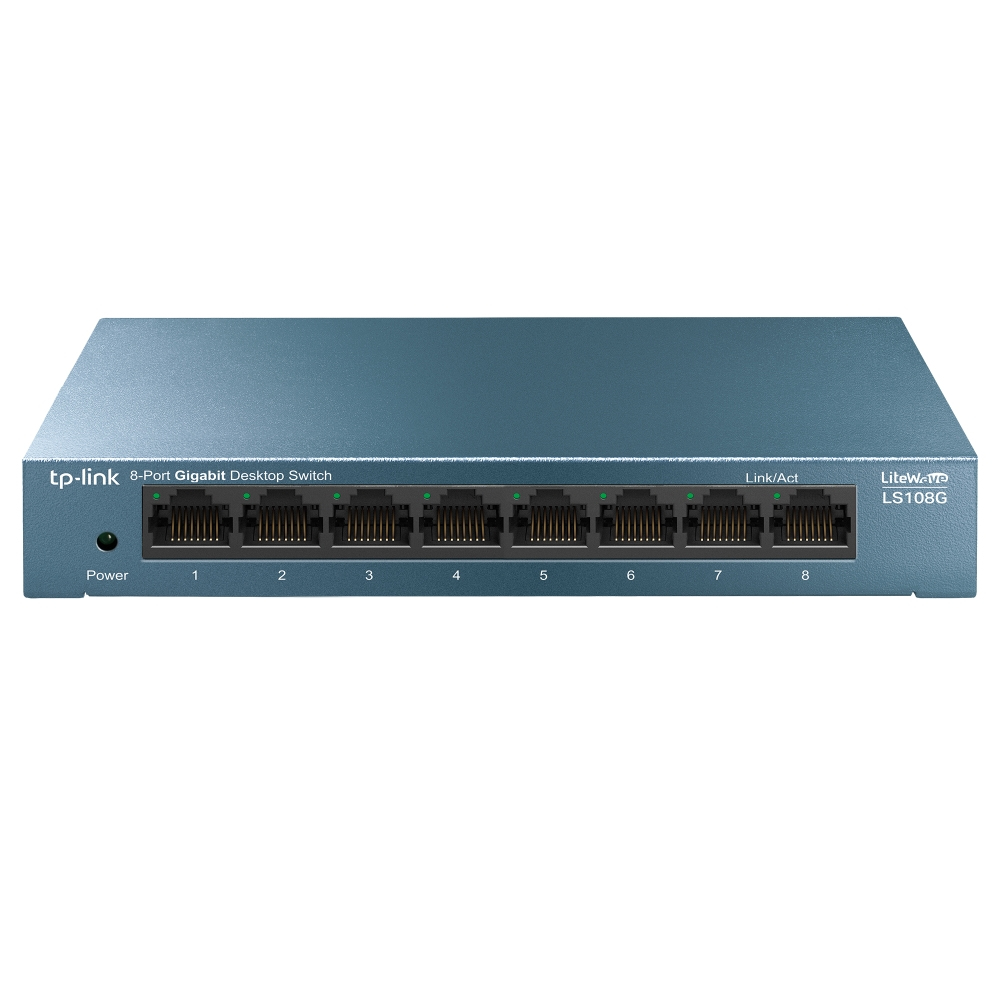 [LS108G] Switch TP-Link LS108G Non gestito Gigabit Ethernet 10/100/1000 Blu