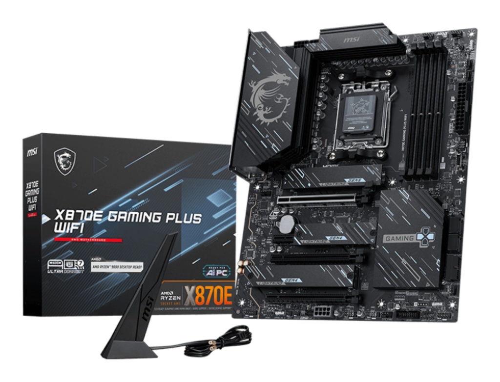 MSI X870E GAMING PLUS WIFI motherboard AMD X870E Socket AM5 ATX