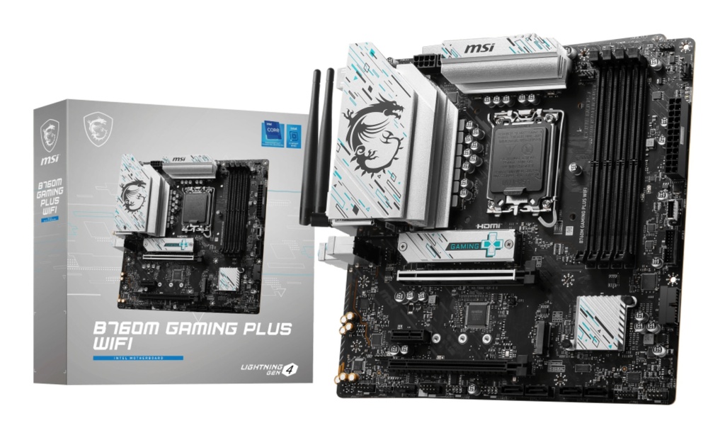 MSI B760M GAMING PLUS WIFI scheda madre Intel B760 LGA 1700 micro ATX