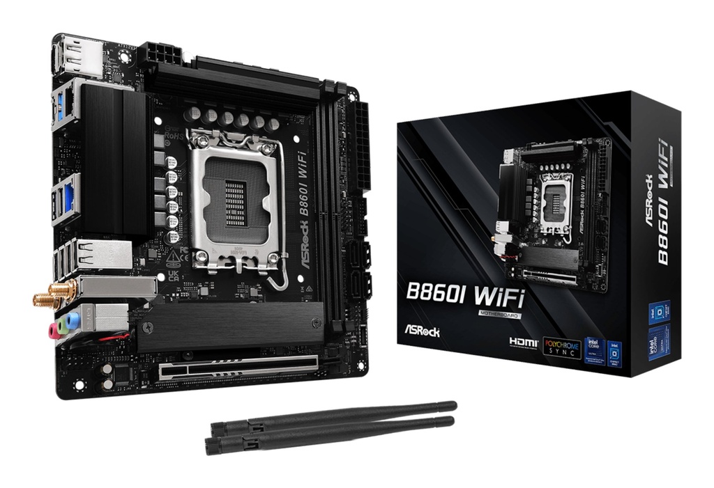 Scheda Madre ASROCK B860I WIFI LGA 1851 DDR5 Mini ITX