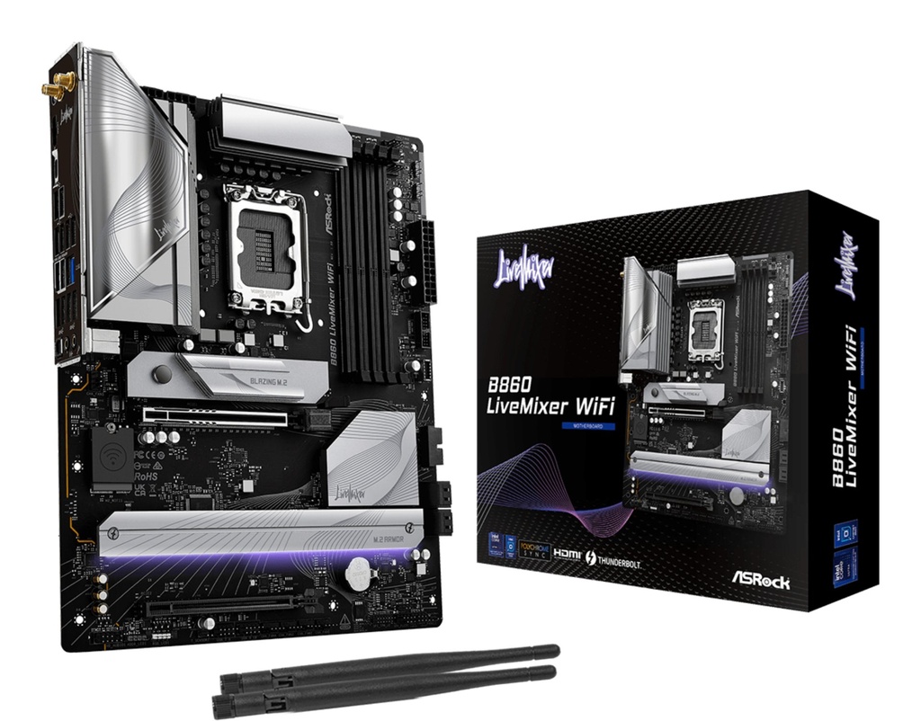 Scheda Madre ASROCK B860 LiveMixer WIFI LGA 1851 DDR5 ATX