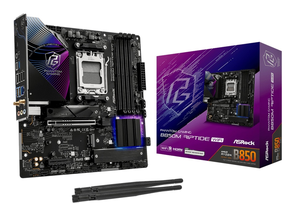 Scheda Madre ASROCK B850M Riptide WiFi Micro-ATX DDR5 Socket AM5