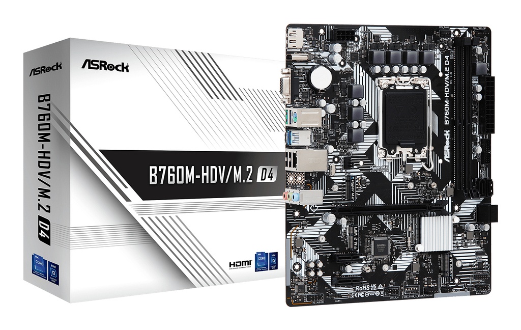 Scheda Madre ASROCK B760M-HDV/ M.2 D4 socket 1700