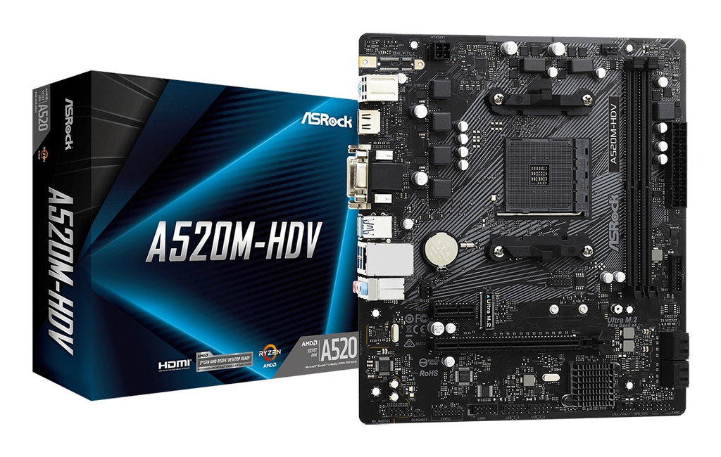 Scheda Madre ASROCK A520M-HDV socket AM4