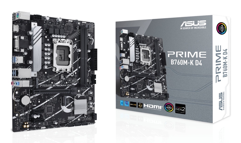 Scheda Madre ASUS PRIME B760M-K D4 LGA 1700 Micro-ATX