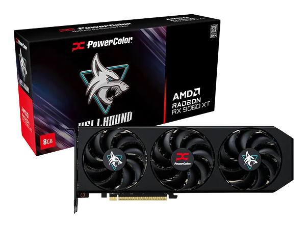 Scheda Video PowerColor Radeon Hellhound RX 9060 XT 8GB GDDR6