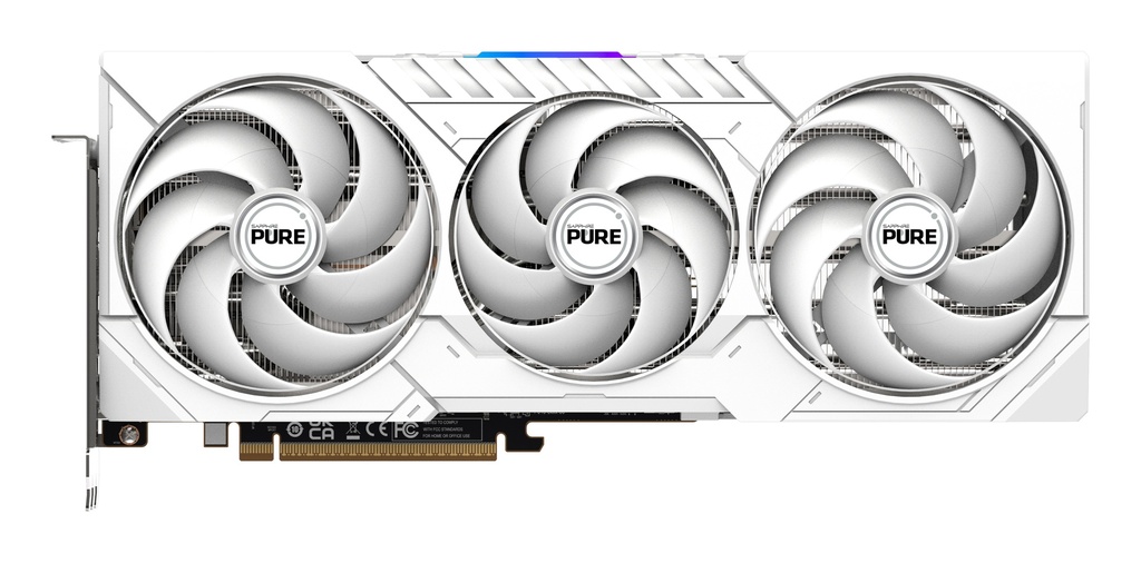 Scheda Video AMD SAPPHIRE PURE Radeon RX 9070 16GB Gaming OC (UEFI) Bianco