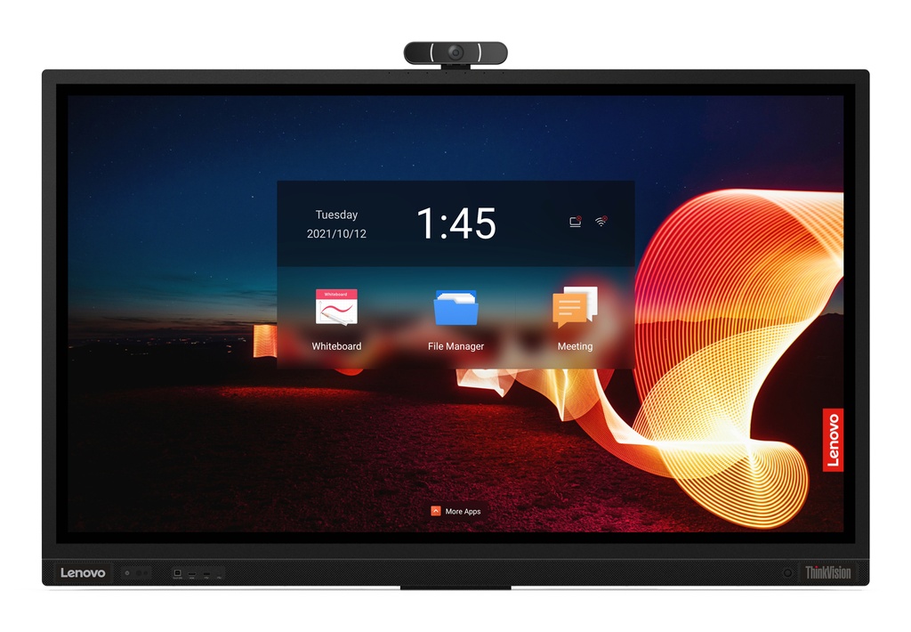 [62F2WA1CEK] Lenovo ThinkVision T65 computer monitor 165.1 cm (65") 3840 x 2160 pixels 4K Ultra HD LED Touchscreen Black