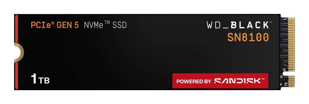 [WDS100T1X0M-00CMT0] SanDisk Black WD_BLACK SN8100 NVMe 1 TB M.2 PCI Express 5.0 TLC 3D NAND
