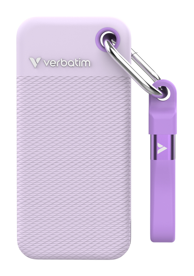 [32323] Verbatim Pocket SSD USB 3.2 Gen 2 2TB Purple incl. two rubber sleeves