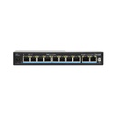 Vultech Security VS-POE2082GE-120W network switch Unmanaged Fast Ethernet (10/100) Power over Ethernet (PoE) Black