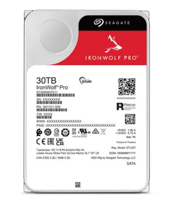 [ST30000NT011] Seagate IronWolf Pro ST30000NT011 internal hard drive 30 TB 7200 RPM 512 MB 3.5" Serial ATA III