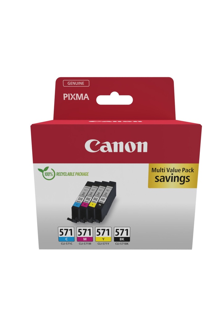 [0386C009] Canon 0386C009 ink cartridge 4 pc(s) Original Black, Cyan, Magenta, Yellow
